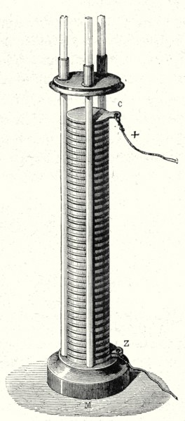 Pile à colonne