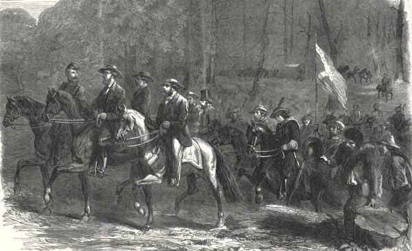 End Of The American Civil War, Flight Of President Jefferson Davis And His Ministers Over The