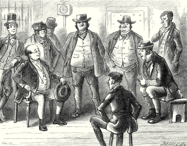 Pickwick Papers, Mr. Pickwick sitting for his portrait
