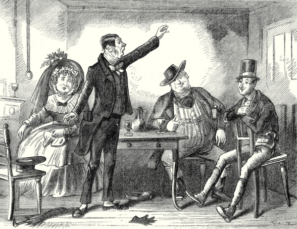 Pickwick Papers, ìMr. Stiggins, getting on his legs as well as he could, proceeded to deliver an