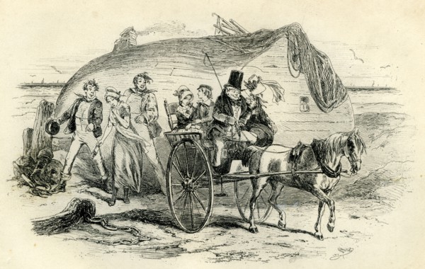 David Copperfield, ìMrs. Gummidge casts a damp on our departureî