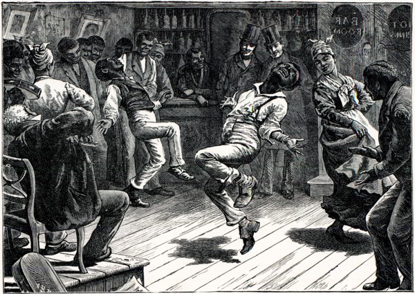 Charles Dickens, American notes, 1842, " WHEN SUDDENLY' THE LIVELY HERO DASHES IN TO THE RESCUE."