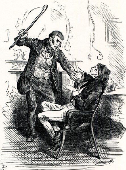 Charles Dickens, Sketches by Boz,  LEAVE THAT 'ERE BELL ALONE, YOU WRETCHED LOO-NATTIC ! SAID THE