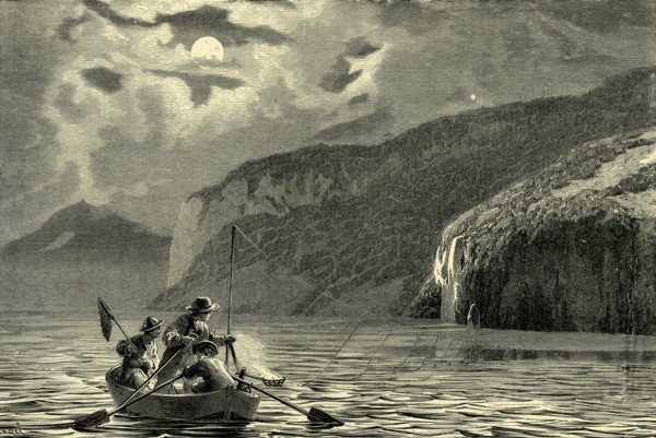 Fishing on the Swiss lakes, Switzerland