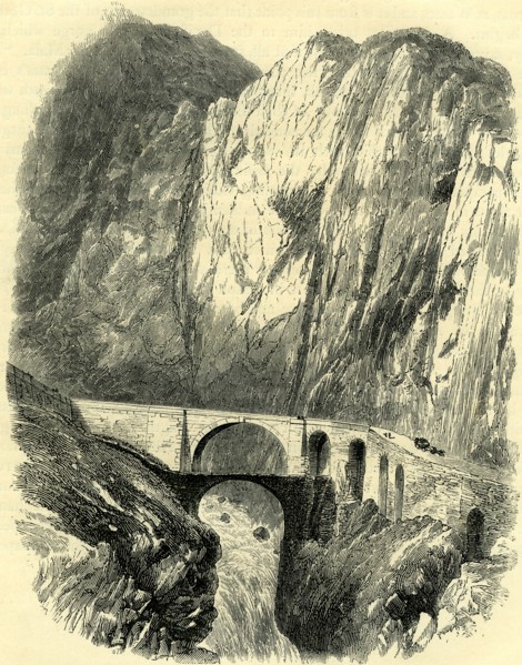THE DEVIL'S BRIDGE, ON THE ST. GOTHARD ROAD, Switzerland