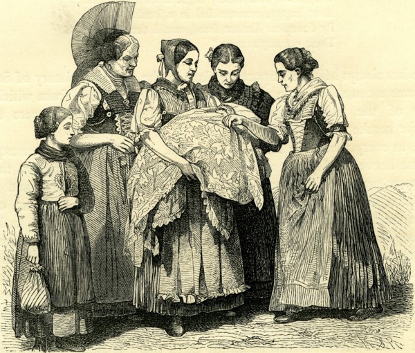 FEMALE COSTUMES IN APPENZELL, Switzerland