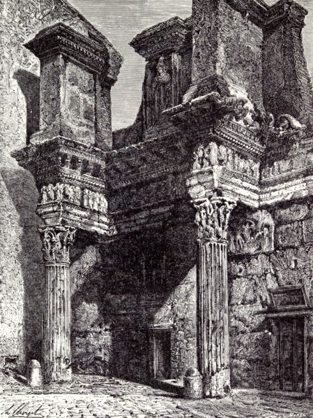 Rome Italy 1875, FORUM TRANSITORIUM, OR FORUM OF NERVA