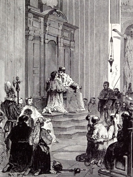 Rome Italy 1875, THE GRAND PENITENTIARY AT ST. PETER'S