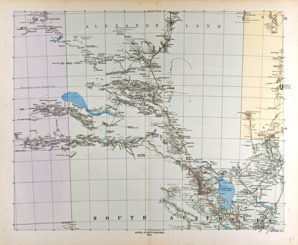 Australia Map 1876 Gotha, Justus Perthes Atlas. Perthes, Johan Georg Justus 1749 Ã¢â‚¬â€ú 1816,