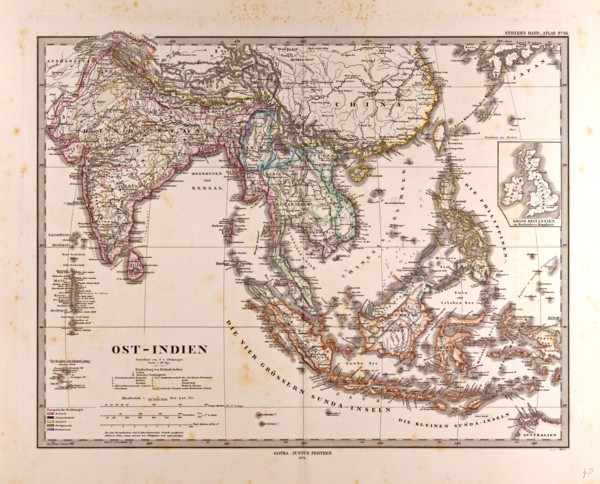 Gotha, Justus Perthes, 1872, Atlas. Perthes, Johan Georg Justus 1749 Ã¢â‚¬â€ú 1816, German