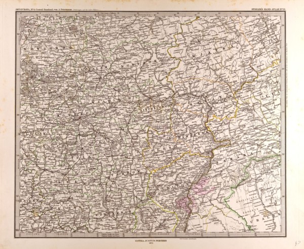 Eastern Europe Map 1873 Gotha, Justus Perthes, Atlas. Perthes, Johan Georg Justus 1749 Ã¢â‚¬â€ú