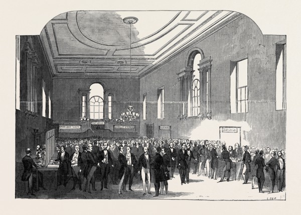THE RECEPTION ROOM, AT THE TOWN HALL, CAMBRIDGE, BRITISH ASSOCIATION FOR THE ADVANCEMENT OF SCIENCE