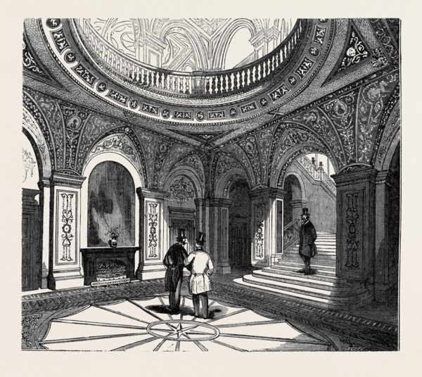INTERIOR OF THE CONSERVATIVE CLUB HOUSE, THE INNER HALL, ST. JAMES'S STREET