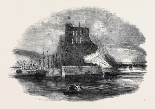 GURNSEY, ST. PETER'S PORT, AND CASTLE CORNET.