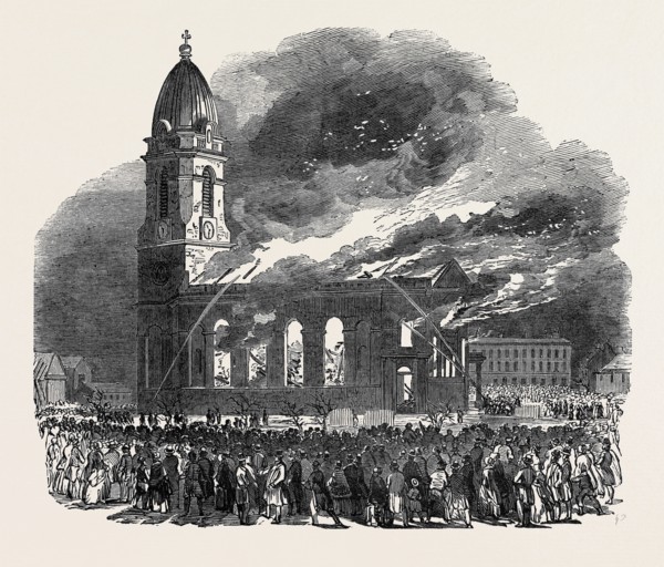 FIRE IN ALL SAINTS CHURCH, AT MANCHESTER