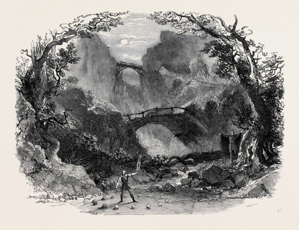 SCENE FROM "DER FREISCHUTZ" (THE WOLF'S GLEN), AT THE ROYAL ITALIAN OPERA