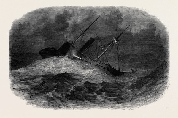 THE "ROYAL ADELAIDE," STEAMSHIP, ON HER PASSAGE FROM CORK TO LONDON