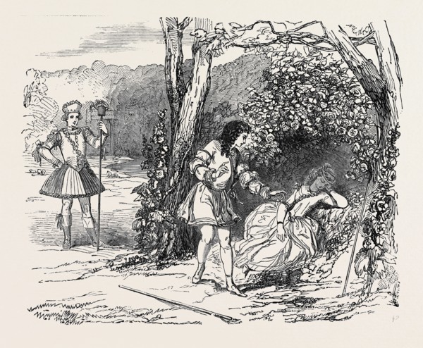 SCENE FROM "CYMON AND IPHIGENIA," AT THE LYCEUM THEATRE