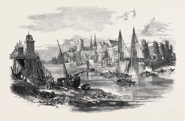 REMAINS OF THE SUSPENSION BRIDGE AT ANGERS, AFTER THE LATE ACCIDENT