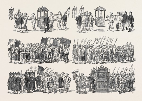 A CHINESE MARRIAGE PROCESSION, 1873