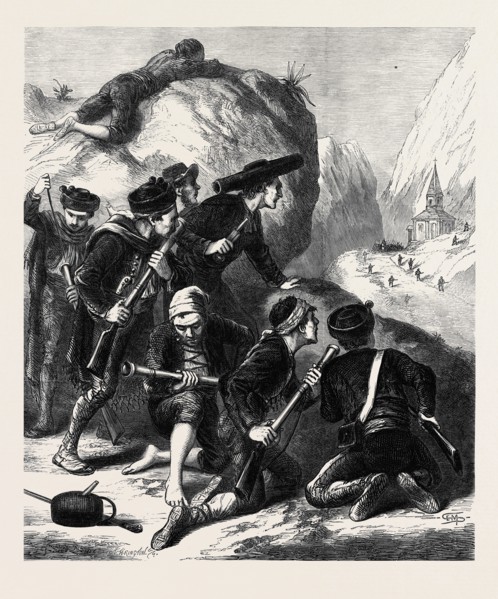 SPAIN: A CARLIST AMBUSCADE, 1873