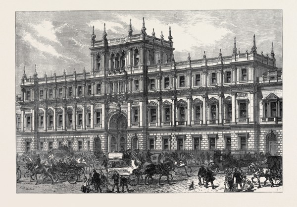NEW BUILDINGS OF BURLINGTON HOUSE, PICCADILLY, LONDON, 1873