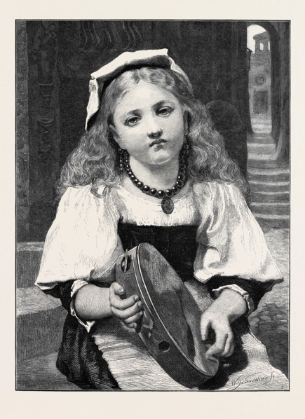 "THE BROKEN TAMBOURINE," BY P. DE CONINCK, 1873