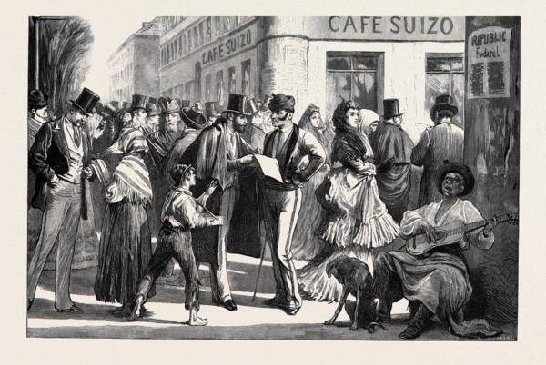 SPAIN: STREET GOSSIPS OF MADRID, 1873