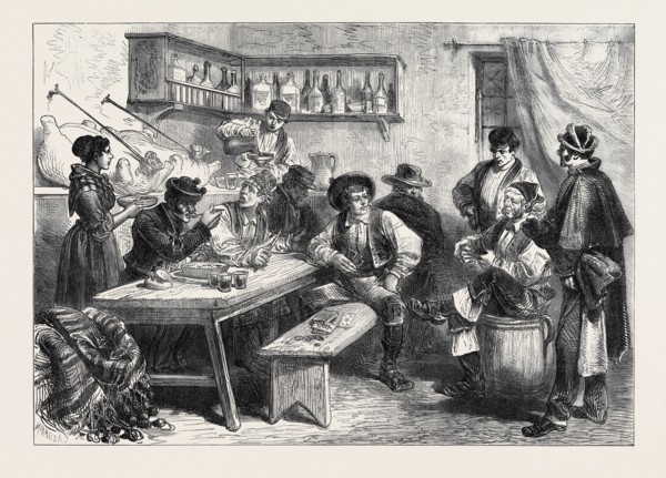 SPAIN: A TAVERN IN THE SUBURBS OF MADRID, 1873