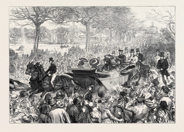 QUEEN VICTORIA'S VISIT TO VICTORIA PARK, 1873
