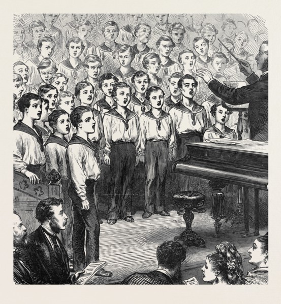 CONCERT OF BOYS IN THE MARS TRAINING SHIP DUNDEE, FOR THE WIDOW AND CHILDREN OF THE MATE OF THE