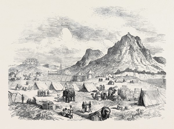 THE ARMY IN INDIA: CAMP OF EXERCISE AT HASSAN ABDUL, 1873