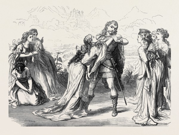 SCENE FROM "THE WICKED WORLD," AT THE HAYMARKET THEATRE, LONDON, 1873