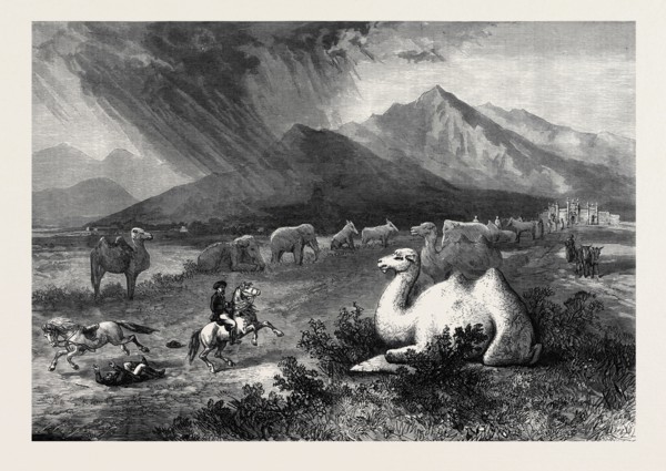 CHINA: ENTRANCE TO THE IMPERIAL TOMBS, NEAR PEKIN, 1873