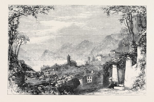 BELLAGIO, FROM MENAGGIO, LAKE OF COMO.