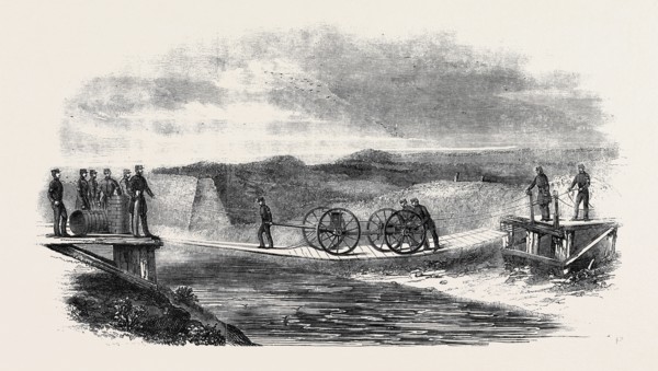 EXPERIMENTS WITH IMPROVED MILITARY BRIDGES, AT ST. MARY'S CREEK, NEAR GILLINGHAM