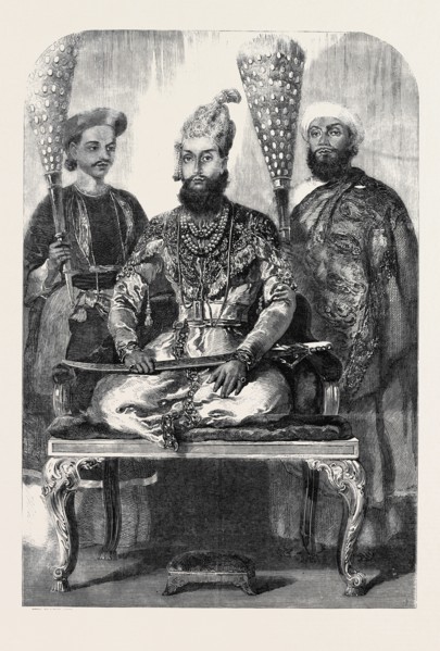 THE ELDEST SON OF THE KING OF DELHI, HIS TREASURER AND PHYSICIAN, FROM A PICTURE PAINTED, IN THE