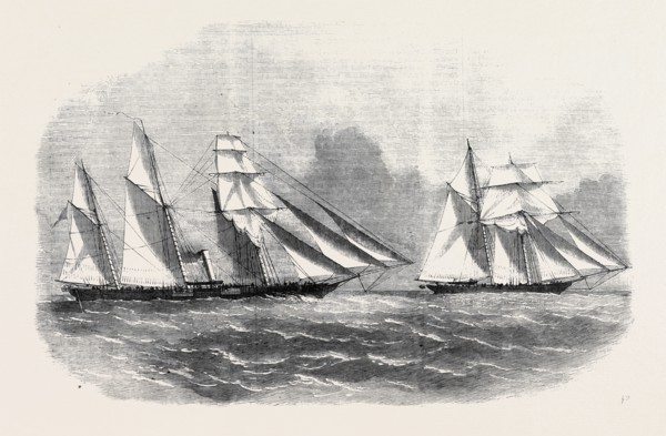 H.M. GUN BOAT "TEASER" CAPTURING THE SLAVER "ABBOT DEVEREUX"