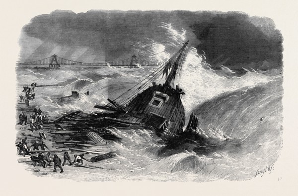 WRECK OF THE BRIG "PILGRIM," OFF BRIGHTON