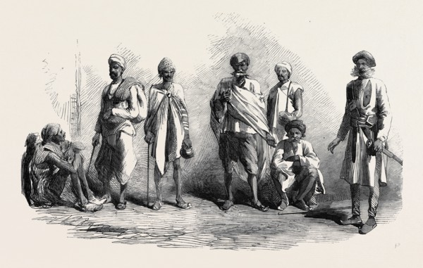 HINDOO THUGS AND POISONERS, FROM A DRAWING BY MR. W. CARPENTER, JUN.