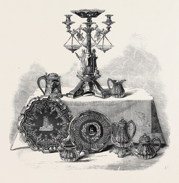 PLATE PRESENTED TO HENRY WORKMAN, ESQ., OF EVESHAM