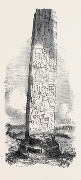 "SUENOS' STONE," NEAR FORRES, MORAY, N.B., SKETCHED BY S. DUKENFIELD SWARBREAK