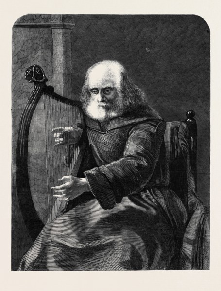 "THE LAY OF THE LAST MINSTREL" FROM A PAINTING BY W.P. FRITH, R.A., IN THE FLATOU COLLECTION