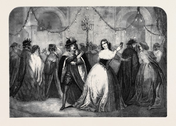 SCENE FROM "MUCH ADO ABOUT NOTHING," AT THE PRINCESS' THEATRE