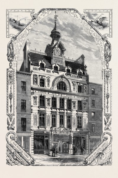 THE BRITISH AND IRISH MAGNETIC TELEGRAPH COMPANY'S OFFICES, THREADNEEDLE STREET