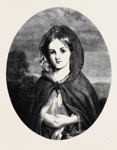 "LITTLE RED RIDING HOOD" PAINTED BY BAXTER, AT THE EXHIBITION OF THE SOCIETY OF BRITISH ARTISTS