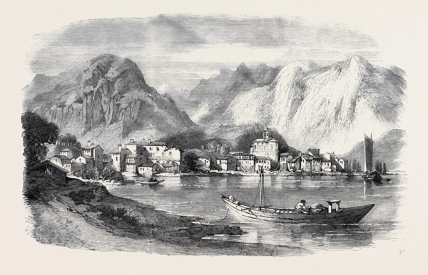 THE WAR, FERIOLO, ON THE LAGO MAGGIORE, FROM A SKETCH BY W.L. LEITCH