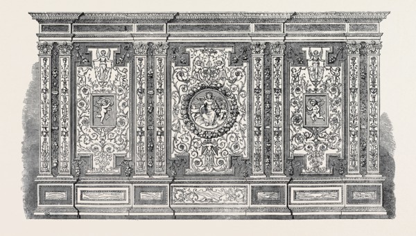 INLAID CABINET, DESIGNED BY GRUNER, BY MESSRS, DOWBIGGIN