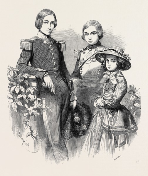 THE ROYAL CHILDREN OF BELGIUM, DRAWN BY BAUGNIET, DUKE OF BRABANT, COUNT OF FLANDERS, PRINCESS