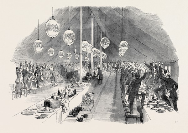 GRAND MASONIC BANQUET, AT RUGBY, TO GENERAL SIR CHARLES NAPIER, G.C.B., DRINKING THE GENERAL'S